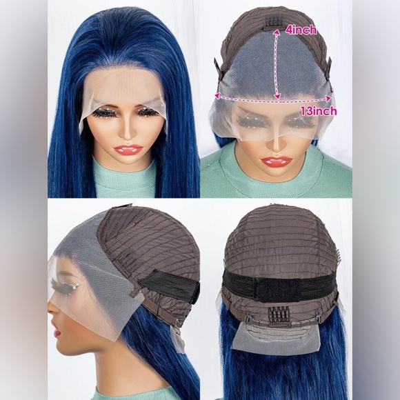 13*4 Lace Front 180% Density Long Straight Human Hair Wig 28’ - Picture 5 of 6